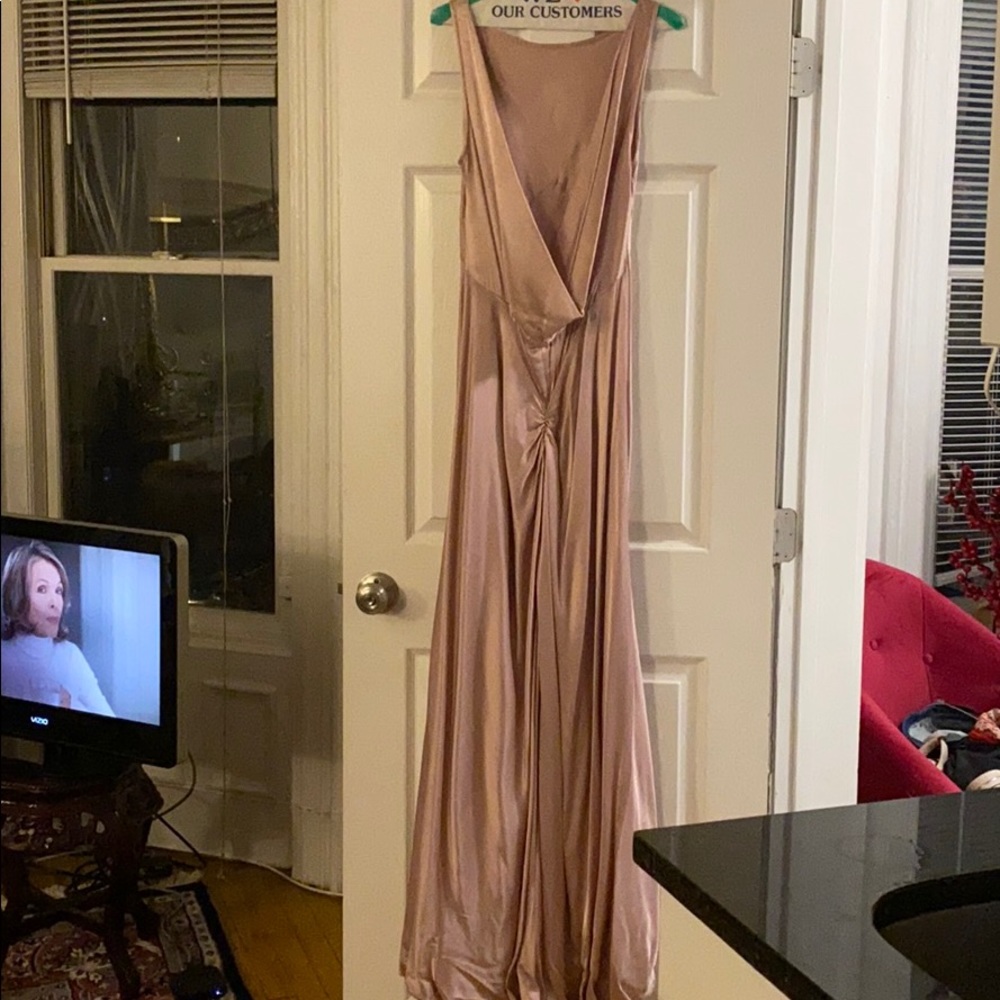 Blush evening dress